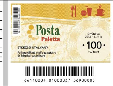 Paletta étkezési utalvány