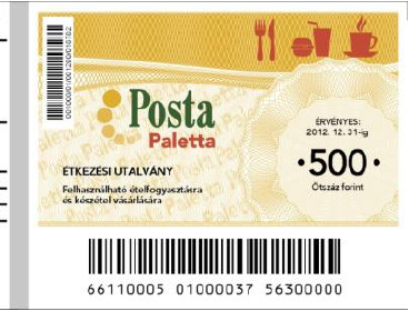 Paletta étkezési utalvány