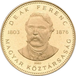 20 forintos Deák Ferenc érme