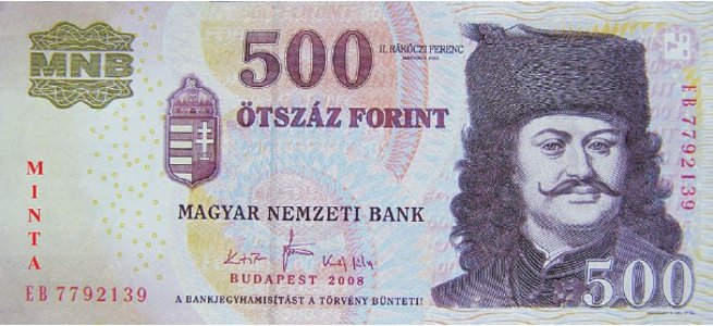 500 forintos